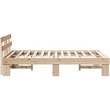  Krevetna konstrukcija Prirodna 120 x 200 cm Čvrsto borovo drvo | shoptok.hr