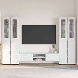  Set TV komoda s ladicama s policom Bijelo Konstruirano drvo | shoptok.hr