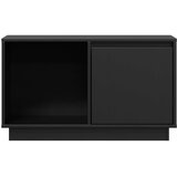 TV ormarić crni 74 x 35 x 44 cm od masivne borovine | Eponuda.com