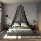  Mreža za komarce za krevet 3 kom. 156 mesh Crna ⌀56 x 220 cm | shoptok.hr