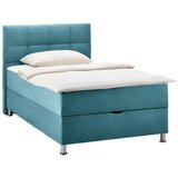 Mömax Postelja Boxspring Oviedo, Turkizna, 140x200 | Shoptok.si