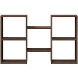vidaXL Stenska polica rjavi hrast 96x18x60 cm inženirski les | Shoptok.si
