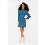 Trendyol Multicolored Waist Detailed Stand Collar Dress | Shoptok.si