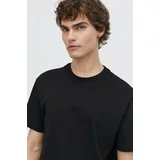 KARL LAGERFELD JEANS Bombažna kratka majica moški, črna barva