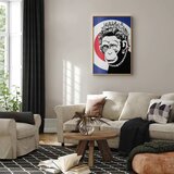  Plakat - Monkey Queen 60x90 Zlatni okvir | shoptok.hr