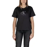 Calvin Klein Jeans Majice s kratkimi rokavi EMBROIDERED MONOLOGO J20J224798 Črna