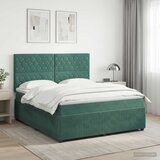  Boxspring krevet s madracem Tamnozelena 140 x 190 cm Baršun | shoptok.hr