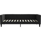  Dnevni krevet s madracem crni 100 x 200 cm od tkanine | Eponuda.com