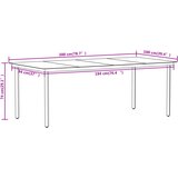  7-dijelni vrtni blagovaonski set boja hrasta | shoptok.hr