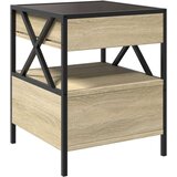  Stolić s beskonačnim LED svjetlima boja hrasta 40 x 40 x 51 cm | shoptok.hr