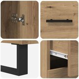  Visok predalnik Umetni hrast 69,5 x 34 x 180 cm Konstruiran les, (5000108597) | Shoptok.si