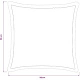  Presvlaka za jastuk 6 pcs HOUTEN Crna 50 x 50 cm Flanel - Crna 50 x 50 cm 6 | shoptok.hr