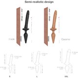 Strap-On-Me / Swith Realistic XXL - 2u1 silikonski dildo (tamni prirodni) | shoptok.hr