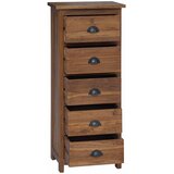 Komoda s ladicama Prirodna 45 x 35 x 110 cm Čvrsto teak drvo | shoptok.hr