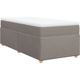  Krevet s oprugama i madracem smeđesivi 90x200 cm od tkanine | shoptok.hr