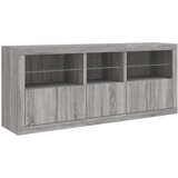  Komoda s LED svjetlima boja sivog hrasta 162 x 37 x 67 cm | shoptok.hr