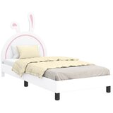  Krevet za djecu s uzglavljem s uzglavljem Bijelo 90 x 190 cm PU | shoptok.hr