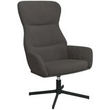  Stol za sproščanje temno siv žamet, (20957992) | Shoptok.si