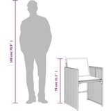  7-dijelni vrtni blagovaonski set sivi od poliratana | shoptok.hr