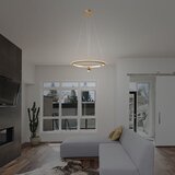  LED luster na sajli LED/45W/230V 4000K prečnika 62 cm zlatna | Eponuda.com