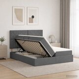  Krevet s od storage s uzglavljem Tamnosiva 180 x 200 cm Tkanina | shoptok.hr