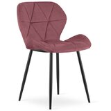 Mango stolica - tamnoružičasti baršun / crne noge x 1 | shoptok.hr