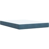  Krevet box spring s madracem plavi 160 x 200 cm baršunasti | shoptok.hr