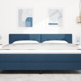  LED uzglavlje s dugmadi Plavo 90 cm Tkanina | shoptok.hr