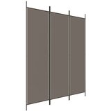 Sobna pregrada s 3 panela antracit 150 x 220 cm od tkanine | Eponuda.ba
