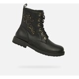 Geox Black Girls Ankle Boots Eclair Girl - Girls Cene