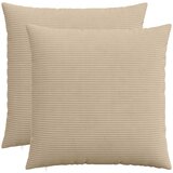  Presvlaka za jastuk 2 pcs HEERLEN Sivosmeđa 60 x 60 cm Kord | shoptok.hr
