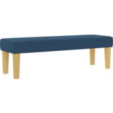 Box Postelja z osnovo z vzmetnico in klopi Modra 200x200 cm Tkanina, (22084028) | Shoptok.si