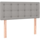 Maison Chic posteljno vzglavje - vzglavna omarica - nočna omarica svetlo sivo 100x5x78/88 cm blago, (21707273) Cene