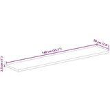 vidaXL Mizna plošča 140x20x2,5 cm pravokotna trden mangov les | Shoptok.si