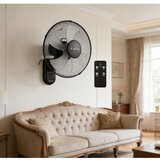  ZEVENTI - Zidni ventilator FANNY 45W/230V, prečnik 41 cm, crne boje, sa daljinskim upravljačem | Eponuda.com