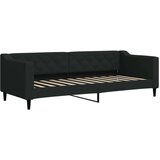 vidaXL dnevni krevet na razvlačenje crni 80 x 200 cm od tkanine | shoptok.hr