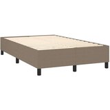  Krevet box spring s madracem LED smeđesivi 120 x 200 cm tkanina | shoptok.hr