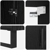 vidaXL Highboard Crni hrast 34,5 x 34 x 180 cm Konstruirano drvo | shoptok.hr