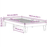  Okvir kreveta bez madraca bijeli 90 x 190 cm masivna borovina | shoptok.hr
