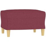  Kavč trosed s stolčkom za noge vinsko rdeč 180 cm bla | Shoptok.si
