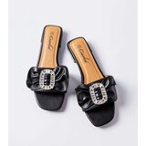 Gemre Black elegant flip-flops with rhinestones Fifi | shoptok.hr
