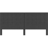  Taftirano uzglavlje od tkanine tamnosivo 200 x 200 cm | shoptok.hr