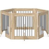  Vrata za pse s postoljem 6 pcs Hrast sonoma 80 x 80 cm | shoptok.hr