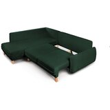 Bonami Selection Tamno zelena sklopiva/s prostorom za odlaganje kutna garnitura od samta (s lijevim kutom/u obliku slova L) Tori – | shoptok.hr