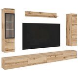 P & B Dnevni Regal Vera Xxl, Barva Hrasta, 5-Delni Cene