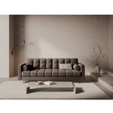 Cosmopolitan Design Rjava žametna raztegljiva sedežna garnitura s prostorom za shranjevanje 222 cm Bali – | Shoptok.si