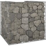 vidaXL Gabionski zid za kantu od pocinčanog čelika 110 x 100 x 110 cm Cijene