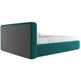 Makamii Turkizna oblazinjena zakonska postelja s prostorom za shranjevanje z letvenim dnom 140x200 cm Kiana – | Shoptok.si