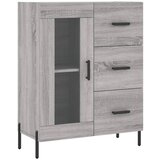 Maison Chic Komoda - Predalnik siva sonoma 69,5x34x90 cm inženirski les, (21718039) Cene