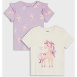 Sinsay Pamučne majice s motivom jednoroga 2 kom | shoptok.hr